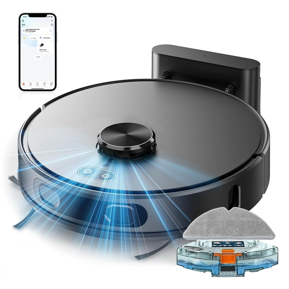 Robot Aspirador V8 Pro – Limpieza automática con función de fregado, navegación inteligente y control mediante aplicación para una limpieza sin esfuerzo